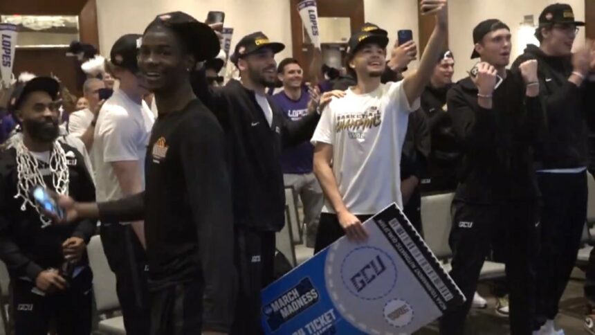 Here’s how GCU reacted to getting selected as a No. 12 seed in the NCAA Tournament