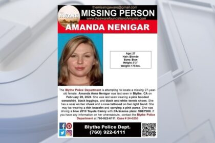 Amanda Nenigar found dead near California-Arizona border