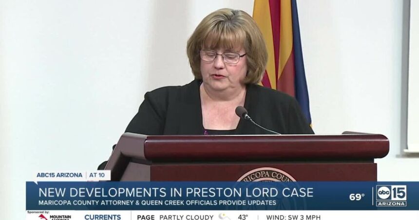 MCAO takes questions on Preston Lord case