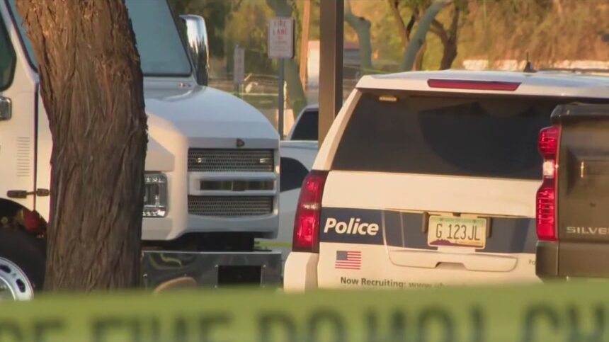 Phoenix officer shot multiple times in armed robbery, search for suspects underway