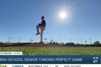 Mesa high senior baseball player throws historic perfect game